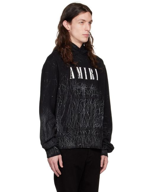Pull à capuche noir à motif graphique Amiri pour homme en coloris Black