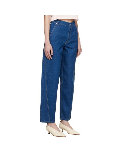 Maison Kitsuné Blue Tapered Jeans