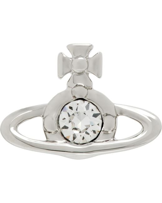 Vivienne Westwood Metallic Nano Solitaire Stud Single Earring for men