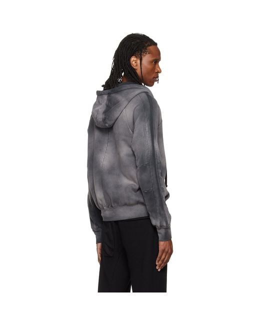 Thom Krom Gray Sj 711 Hoodie for men
