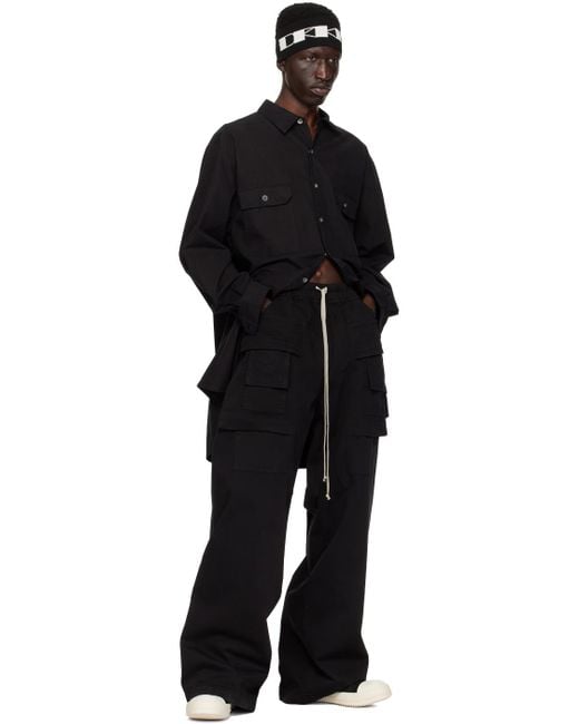 Pantalon cargo creatch noir Rick Owens pour homme en coloris Black