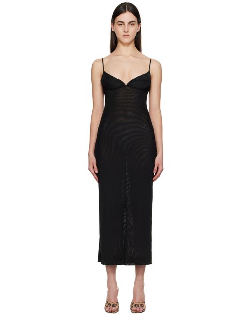 Robe Midi Florence Noire Miaou en coloris Black