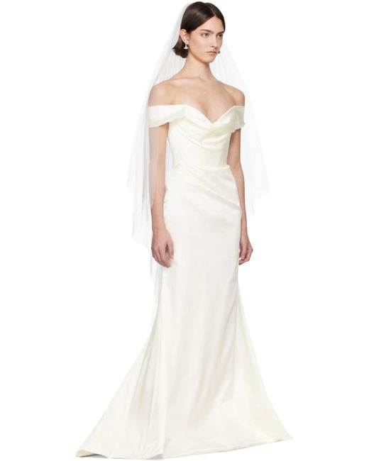 Vivienne Westwood Ssense Bridalカプセルコレクション Nova Cora マキシドレス White