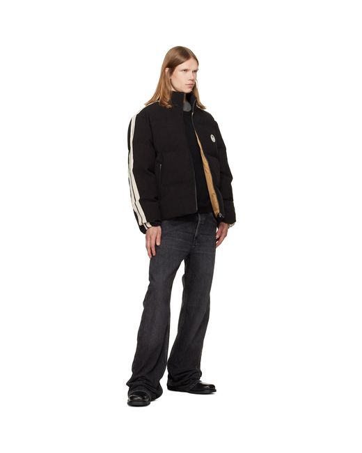 Palm Angels Black Tree Logo Cord Track Down Jacket for men