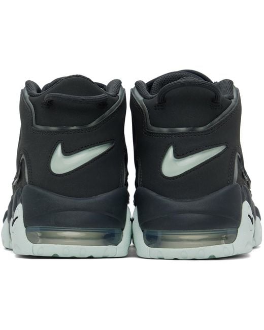 Nike Black Gray Air More Uptempo '96 Sneakers for men