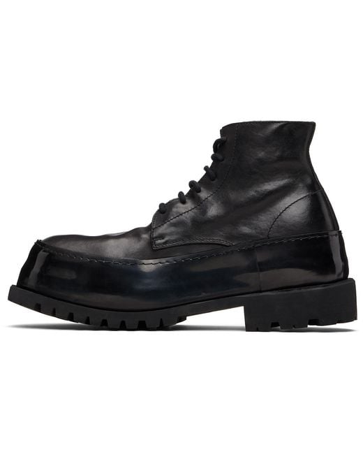 A Diciannoveventitre Black Horse Cmb1 Mid Ankle Boots for men