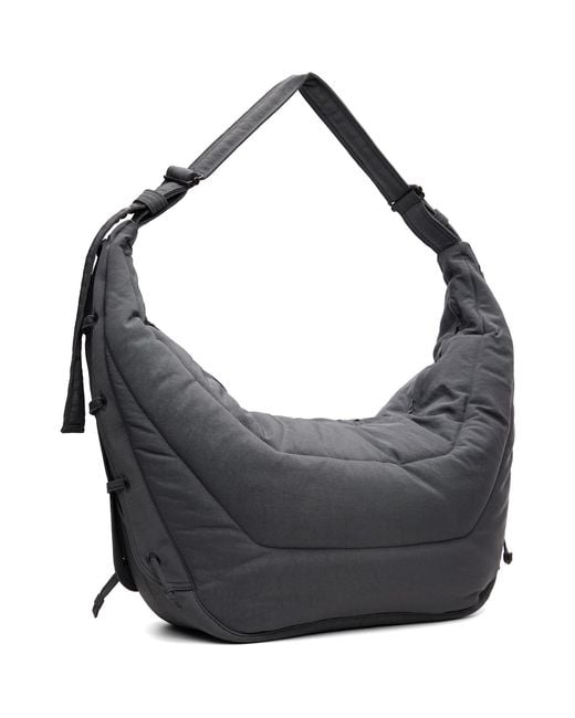 Lemaire Gray Large Soft Game Bag for men