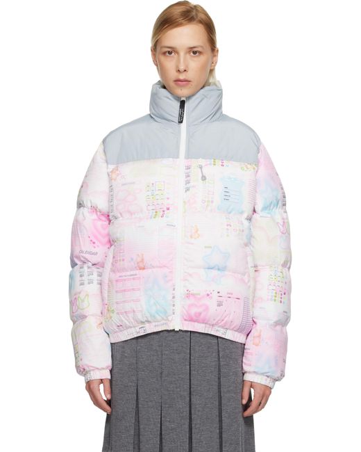 Sandy Liang White Jeffey Puffer Jacket