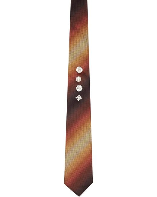Toga Virilis Men's Black Metal Concho Tie - thefunkyskunk.ie