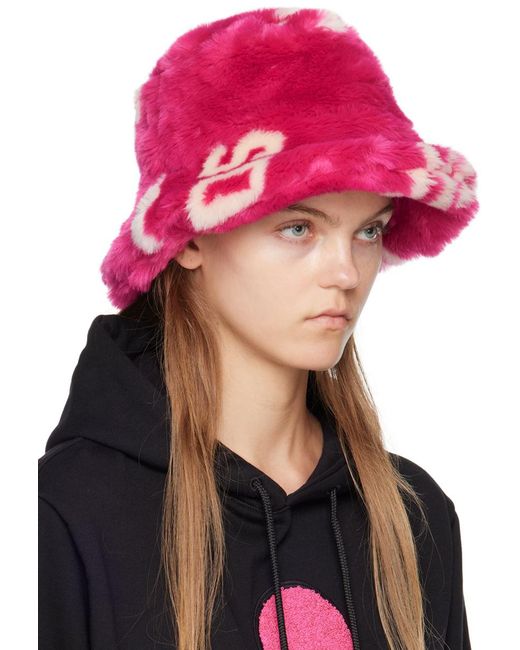 Gcds Multicolor Pink Jacquard Bucket Hat