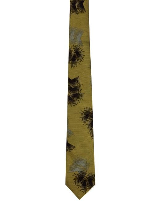 Paul Smith Black Khaki Sun Flare Tie for men