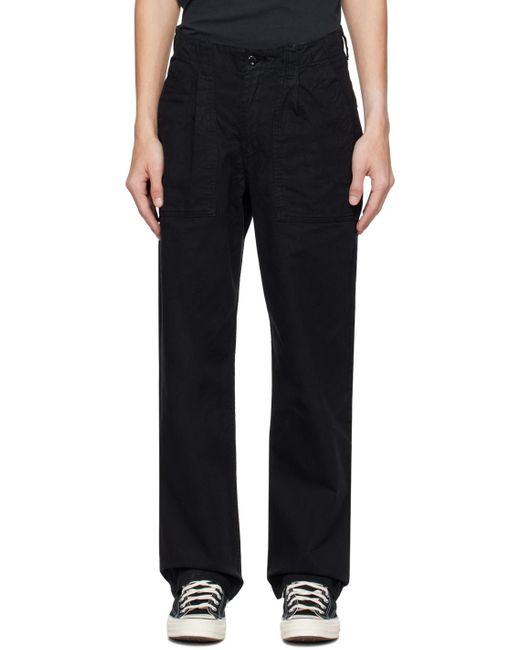 Noah NYC Black Pleated Trousers for men