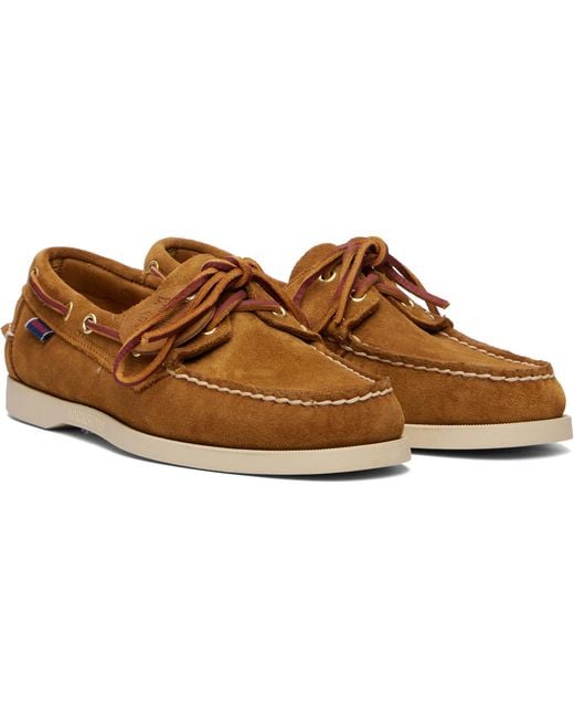 Sebago Brown Portland Artisan Ox Boat Shoes for men