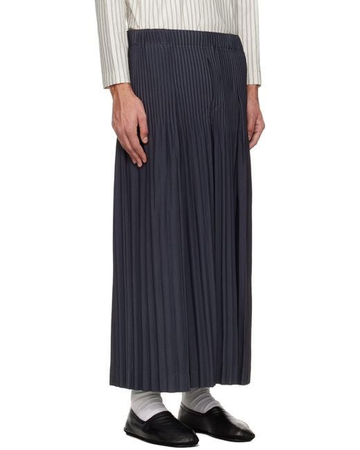 Homme Plissé Issey Miyake Black Monthly Colors December Trousers for men