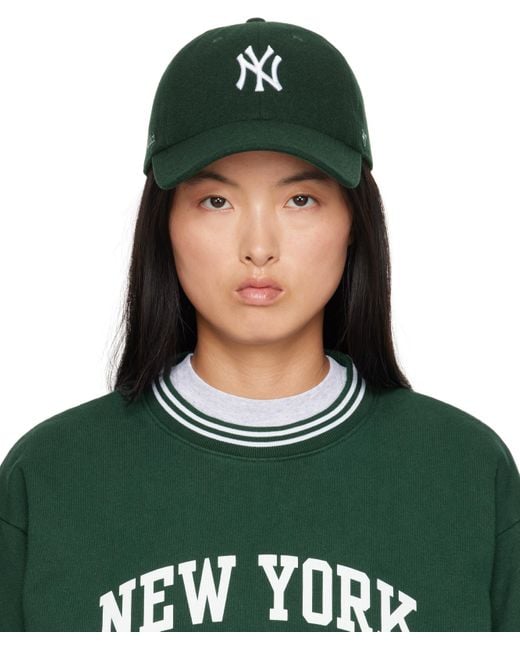 Sporty & Rich Green '47 Edition Yankees Serif Cap