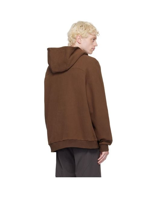 Uncertain Factor Brown Linebacker Hoodie for men
