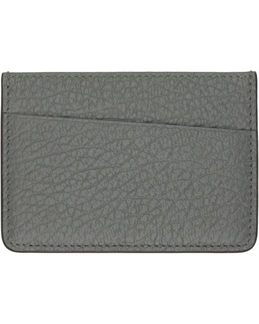 Maison Margiela Gray Slim 3 Cc Card Holder for men