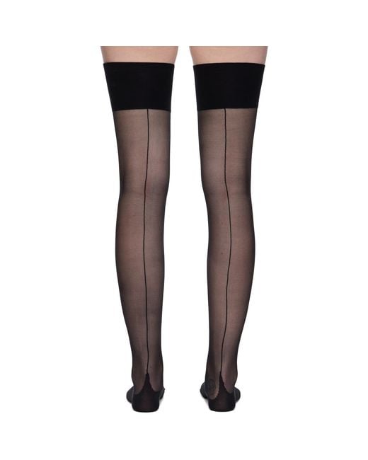 Agent Provocateur Black Amber Stocking Socks