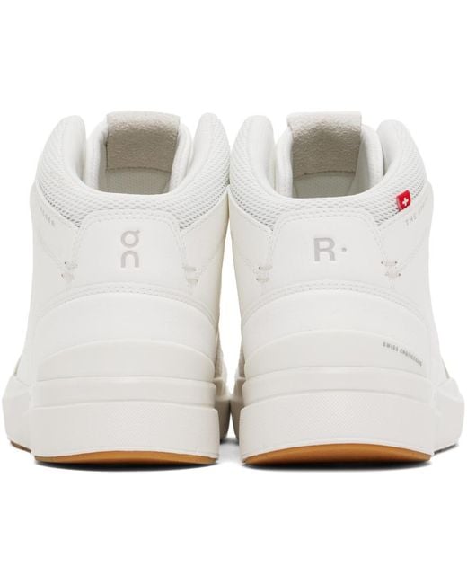 On Shoes Black 'the Roger' Clubhouse Mid Sneakers for men