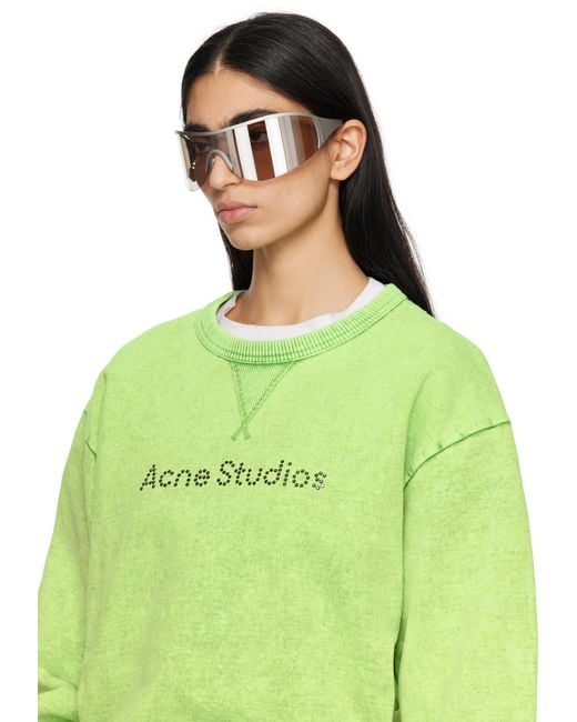 Acne Black Metal Frame Sunglasses