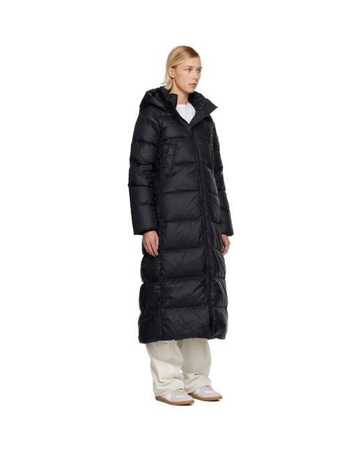 Canada Goose Black 'Tonal Label' Mystique Down Coat