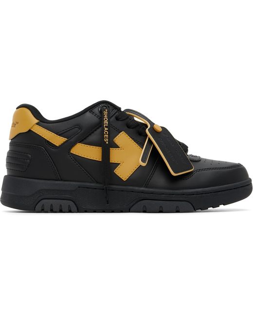 Off-White c/o Virgil Abloh Black 'Out Of Office' Calf Leather Sneakers for men