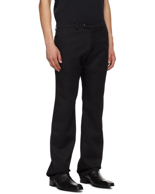 Martine Rose Black Bumster Tailored Trousers for men