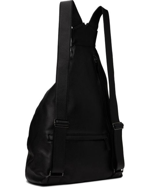 Yohji Yamamoto Black Y Discord Backpack for men