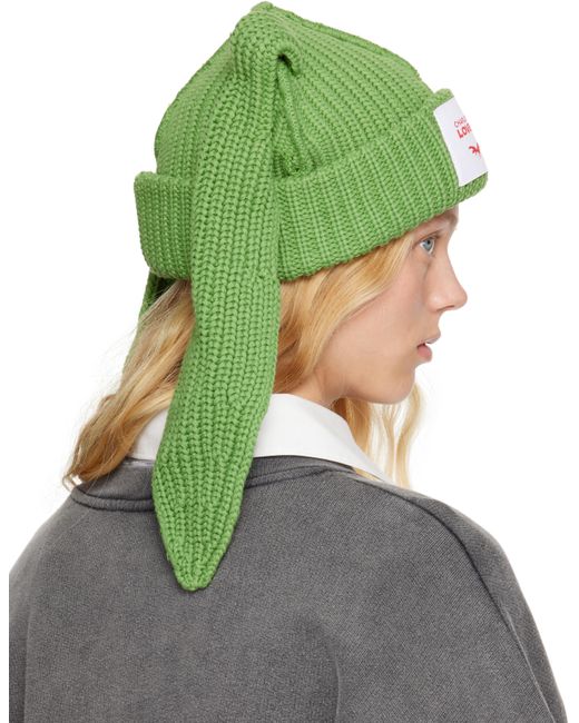 Charles Jeffrey Green Chunky Rabbit Beanie