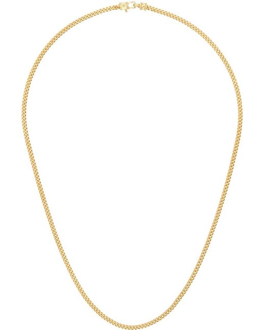 Tom Wood Multicolor Gold Curb Chain M Necklace for men
