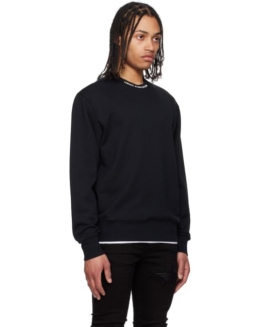 メンズ Versace Jeans Couture ブラック ロゴカラー スウェットシャツ Black