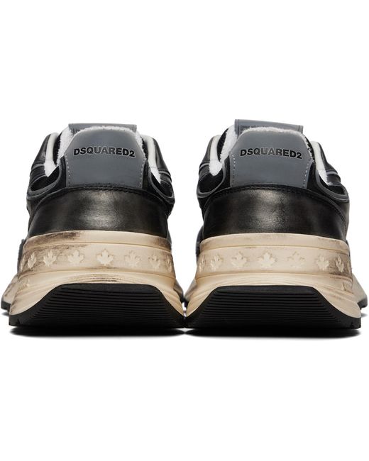 Baskets Sprinter Noir Et Argentées DSquared² pour homme en coloris Black