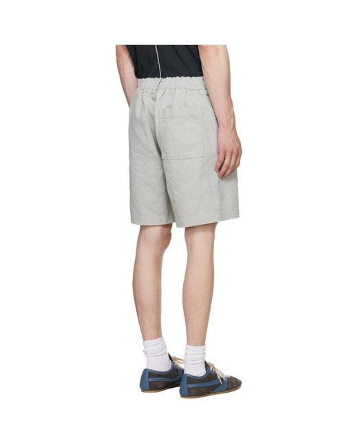 Boss Black Elasticized Waistband Denim Shorts for men