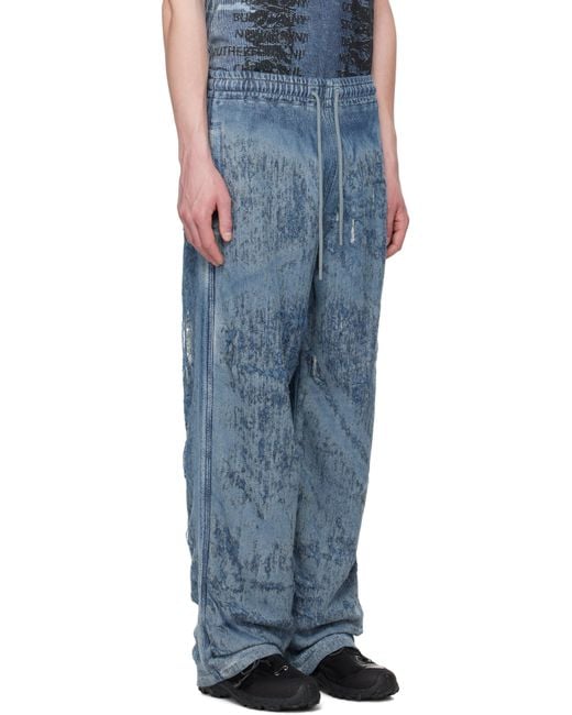 メンズ DIESEL ブルー D-Enimos-Fsg トラウザーズ Blue