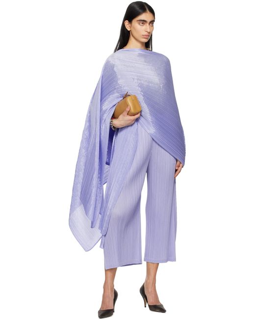 Pantalon Monthly Colors February Mauve Pleats Please Issey Miyake en coloris Purple