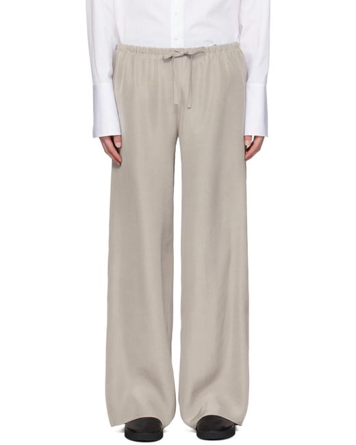The Row White Jugi Trousers for men