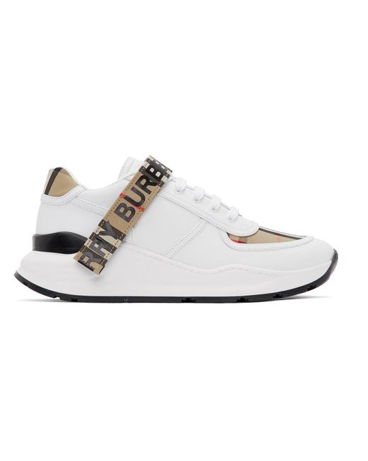 Burberry White Ronnie Sneaker for men