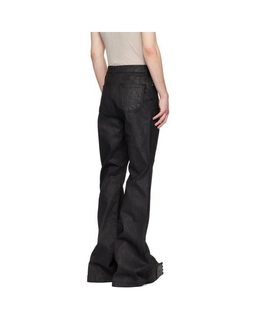 Rick Owens Black Temple Bolan Bootcut Jeans for men