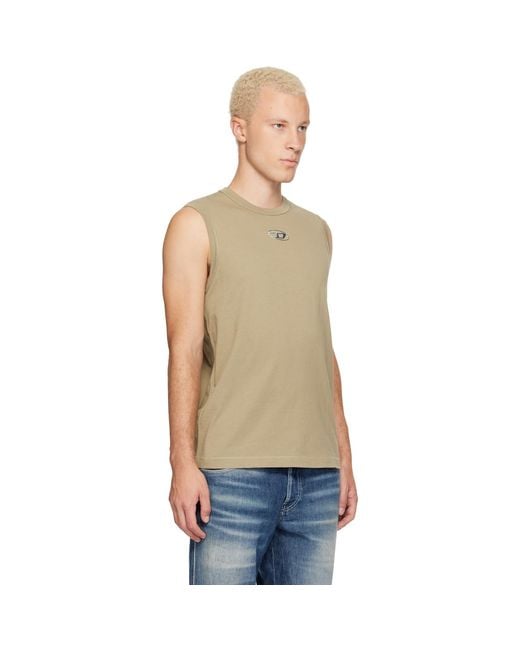 DIESEL Green Khaki T-Bisco-Iod Tank Top for men