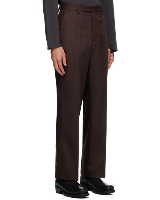 Second/Layer Black Relaxed Primo Trousers for men