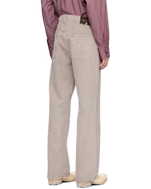 Our Legacy Multicolor Taupe Third Cut Jeans for men