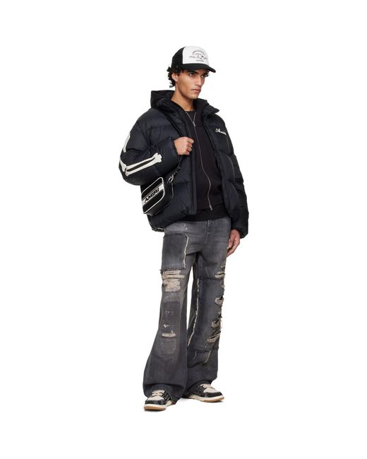 Amiri Blue Bones Down Jacket for men