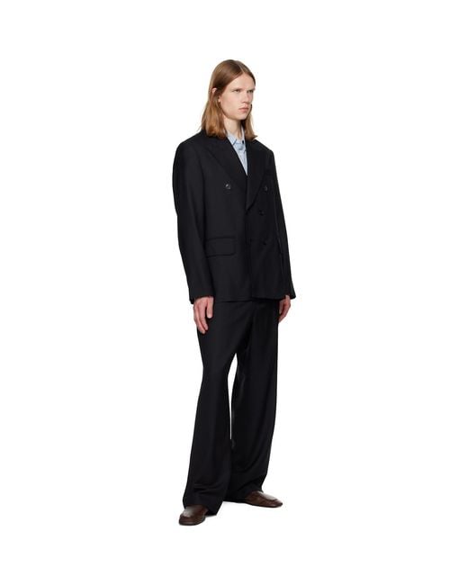 Our Legacy Black Unconstructed Db Blazer for men