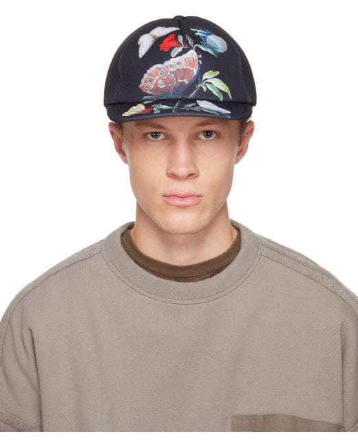 Undercover Gray Seasonal Print Cap for men