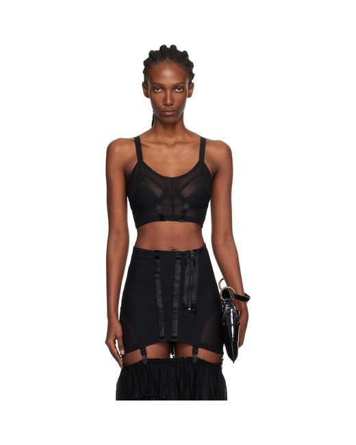 KNWLS Black Uma Bustier Bra