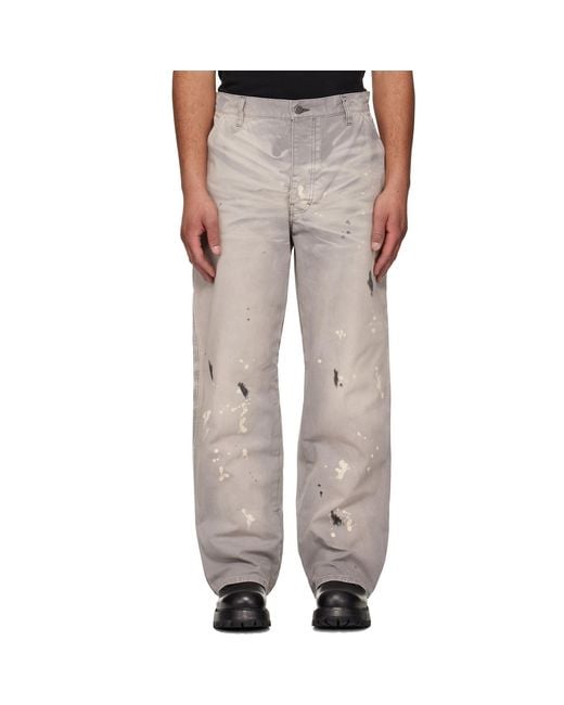 ALEXANDER DIGENOVA Natural Underground Painter Trousers for men