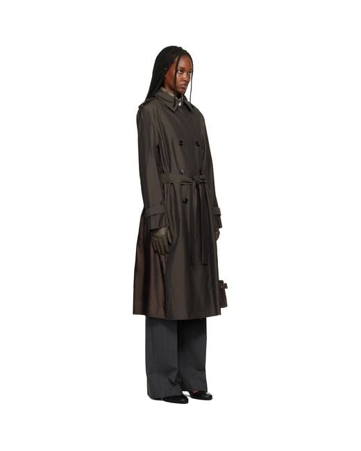 Our Legacy Black Origami Trench Coat