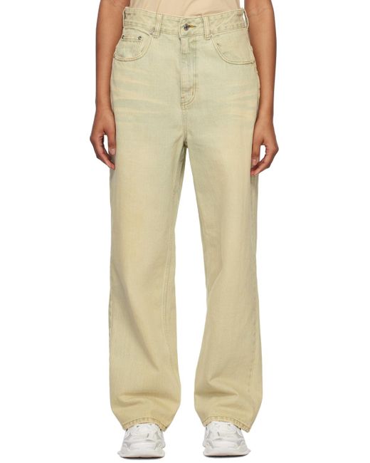 we11done Natural Wide-leg Jeans