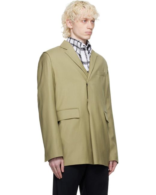 Bianca Saunders Natural Taupe Pull Over Blazer for men