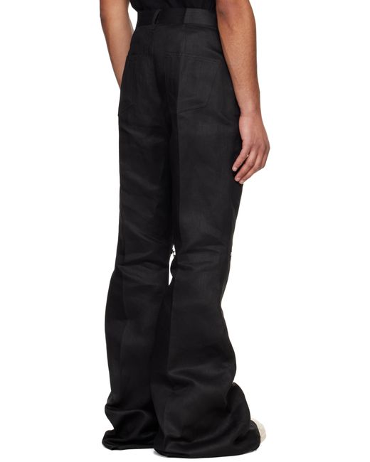 メンズ Rick Owens ブラック Hollywood Bolan カーゴパンツ Black